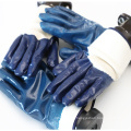 Heavy Duty Fully Nitrile Dipped Hand Gloves With Knit Wrist